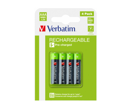Bateria lub akumulatorek VERBATIM Premium HR3 AAA 950mAh (4 szt.) 49514